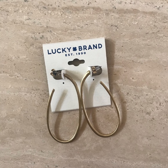 Lucky Brand Jewelry - Lucky Brand Oval Hoop Earrings